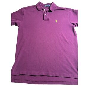 Ralph Lauren Polo purple golf polo short sleeves golf shirt casual size Medium